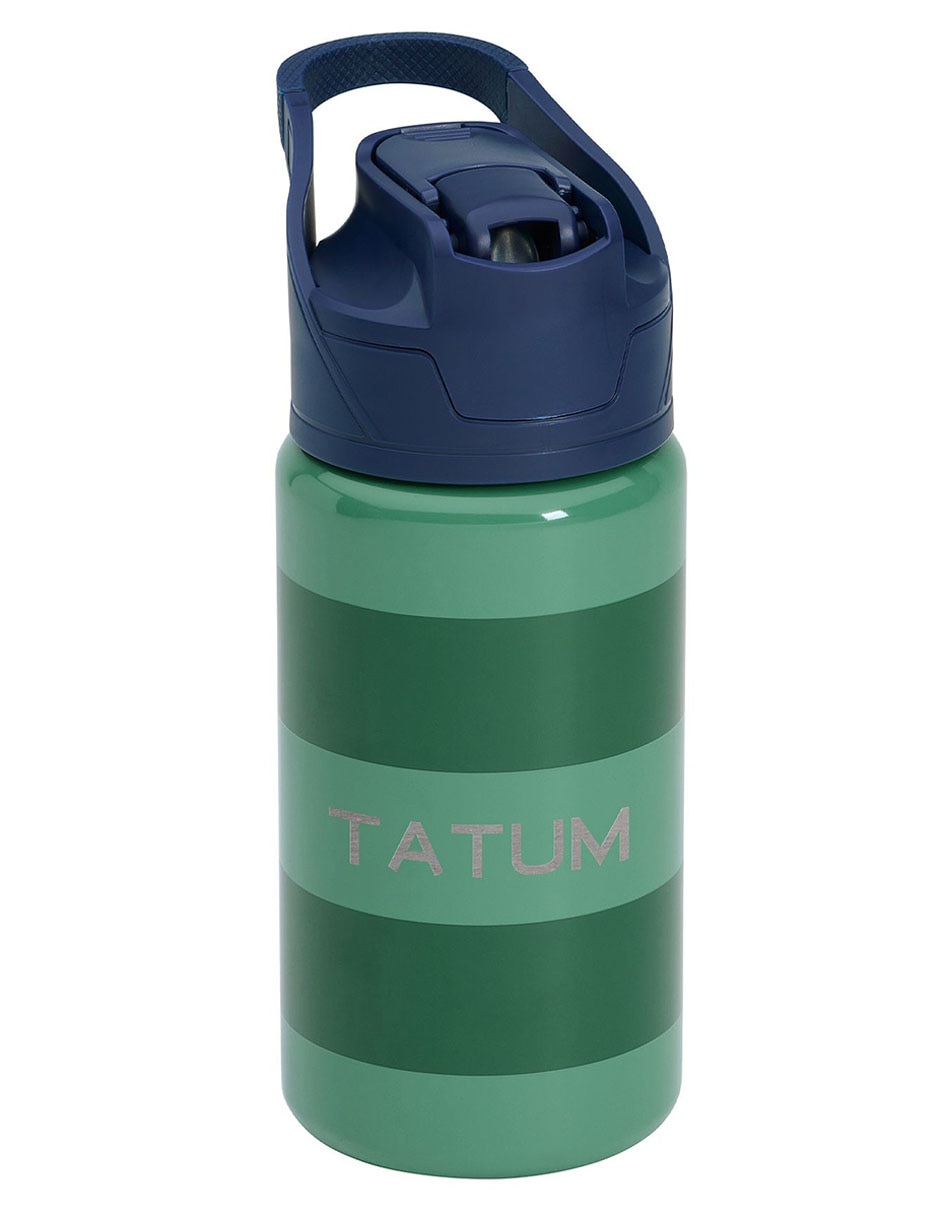 Termo de acero inoxidable Mackenzie con tapa a presión 444 ml
