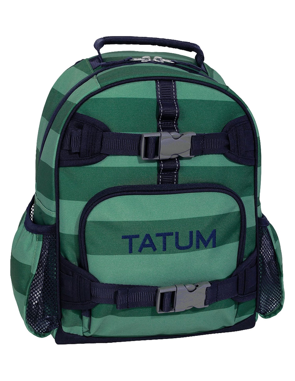 Mochila escolar Mackenzie Green Stripe para niño 1
