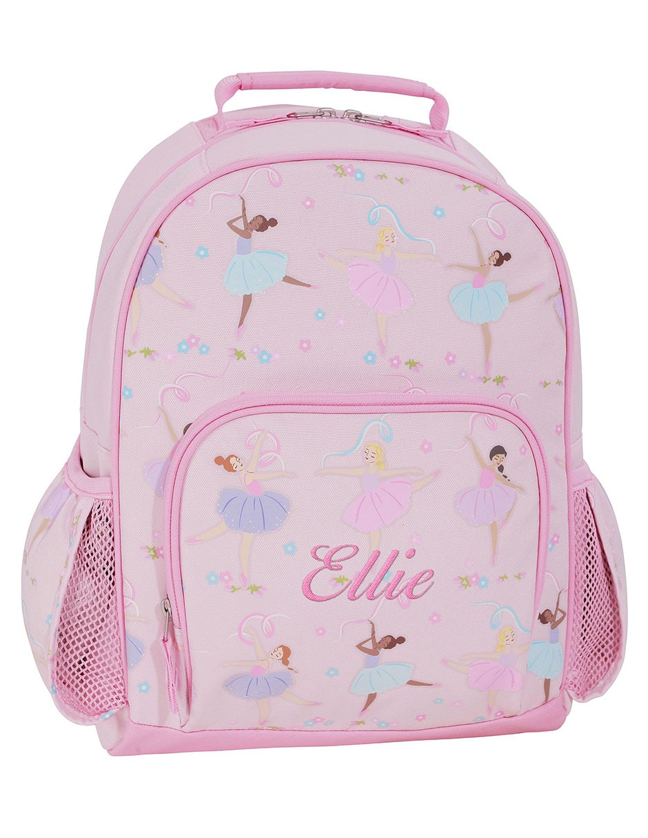 Mochila escolar Mackenzie Pink Ballerina impermeable para niña 1