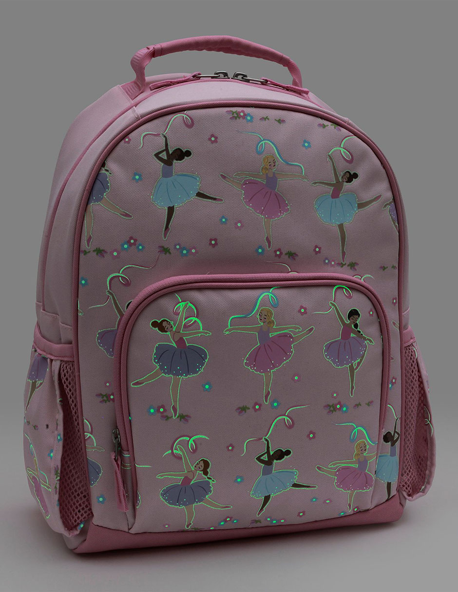 Mochila escolar Mackenzie Pink Ballerina impermeable para niña 2