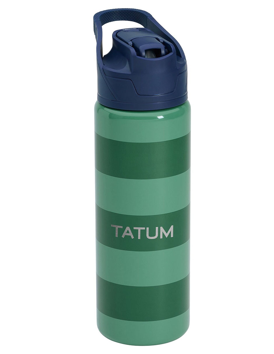 Termo de acero inoxidable Mackenzie con tapa a presión 651 ml