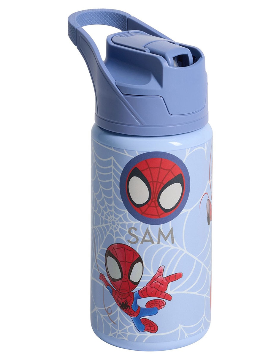 Termo de acero inoxidable Spidey con tapa rosca 443 ml