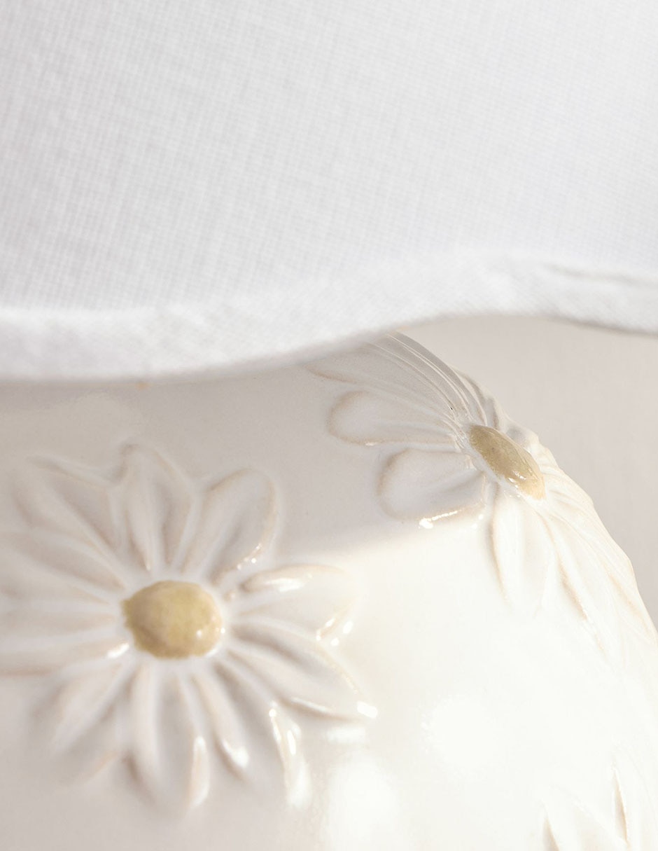 Lámpara de mesa blanca Daisy Lámpara de mesa blanca Daisy