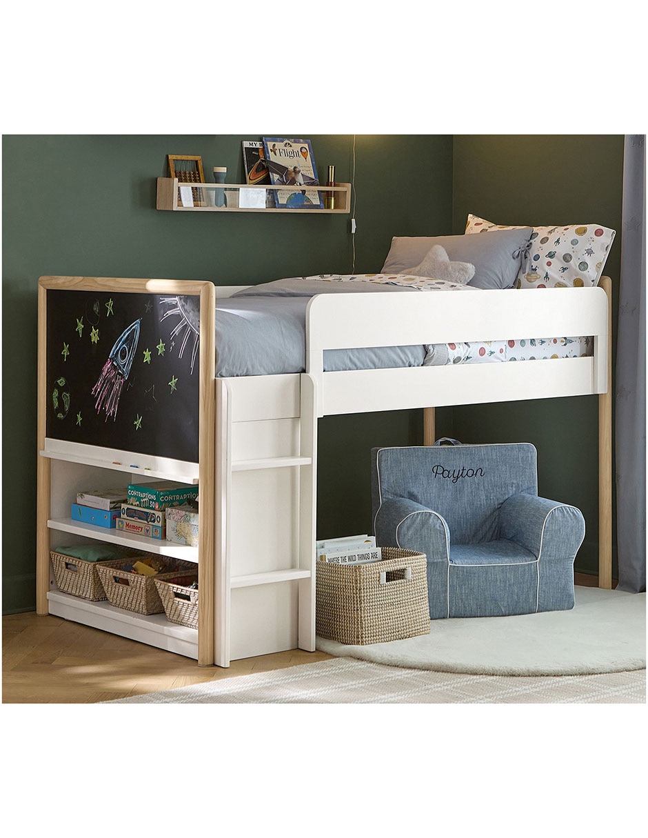 Cama Avery de madera individual Cama Avery de madera individual