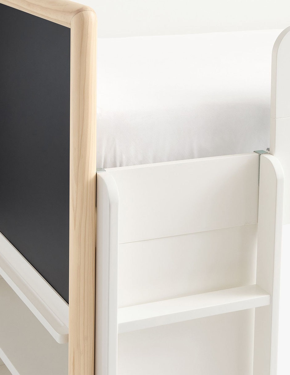 Cama Avery de madera individual 8