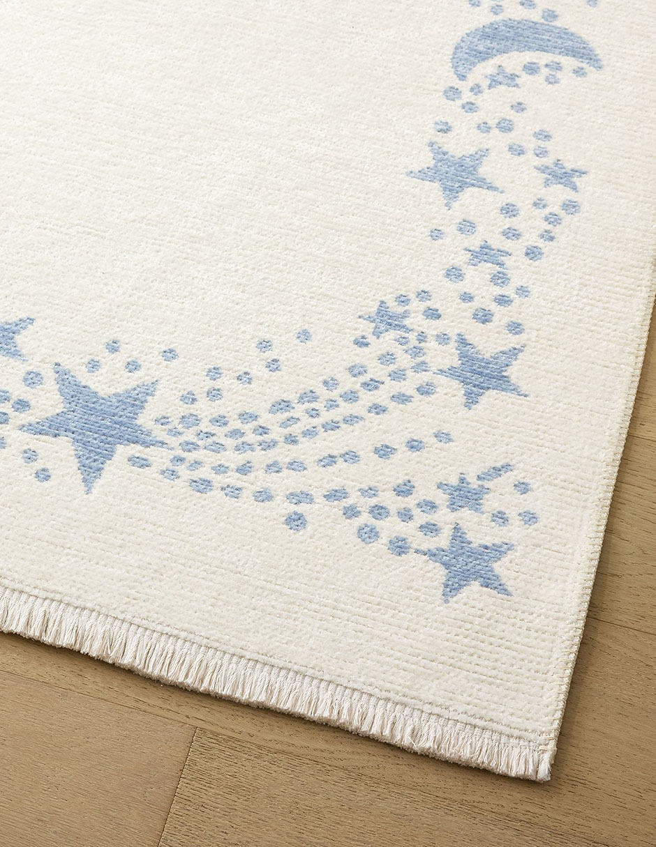 Tapete para áreas multiples Celestial Border Reversible Washable Rug
