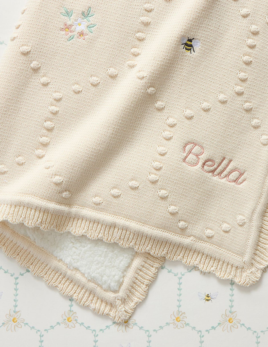 Cobija de tejido punto Bella Bee unisex 3