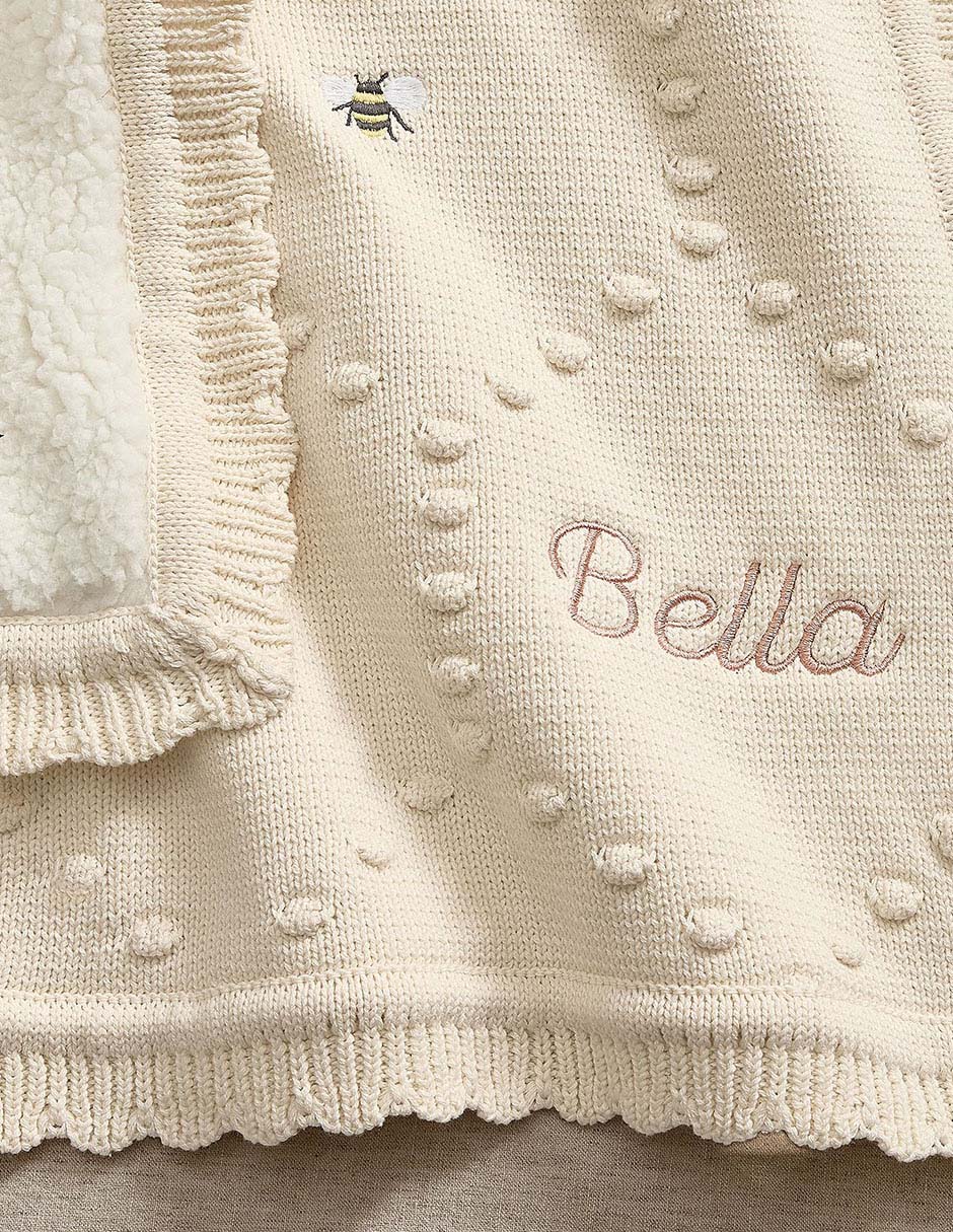 Cobija de tejido punto Bella Bee unisex