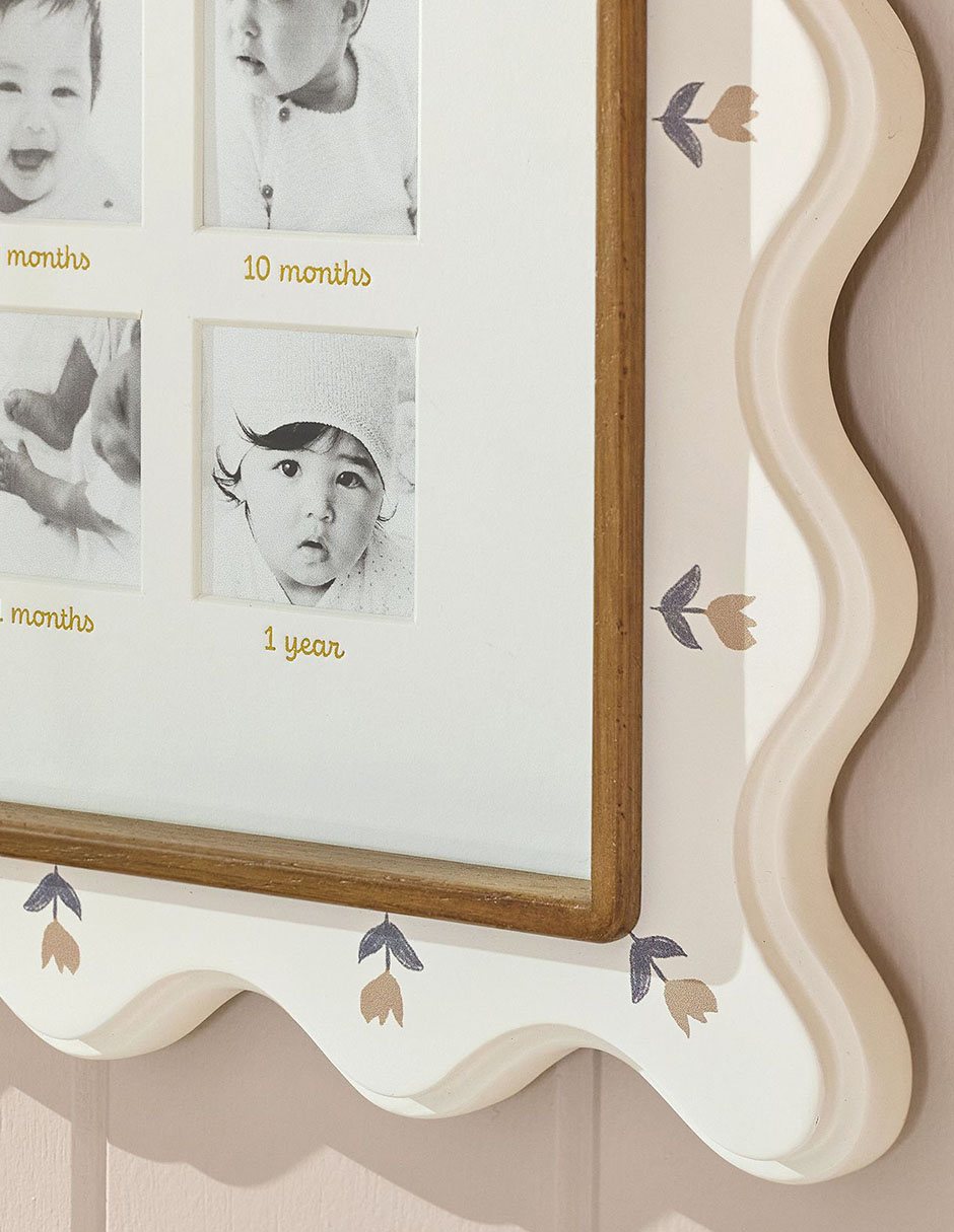 Portarretrato Rylee Cru Frames de madera para 13 fotos
