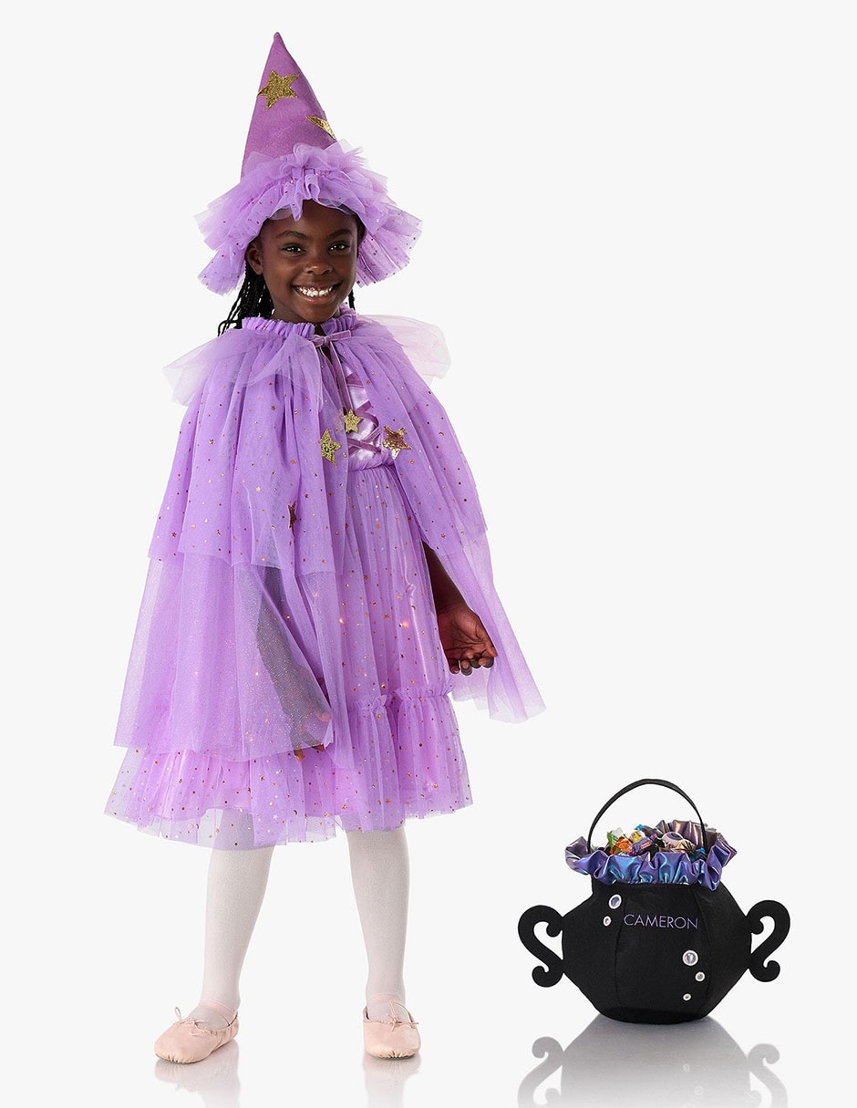 Disfraz Light-Up Purple Witch de Bruja para niña