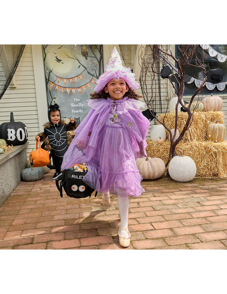 Disfraz Light-Up Purple Witch de Bruja para niña 6
