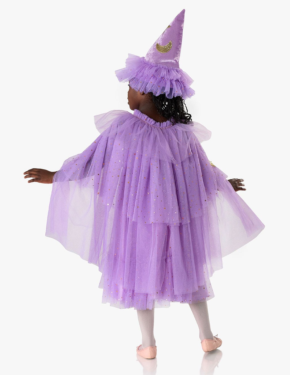 Disfraz Light-Up Purple Witch de Bruja para niña