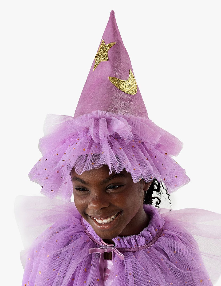 Disfraz Light-Up Purple Witch de Bruja para niña