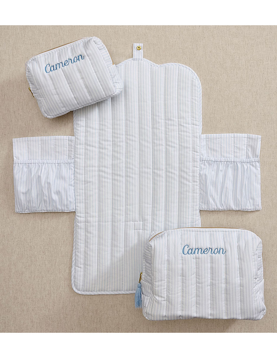 Cambiador portátil para bebé Oxford Stripe Cambiador portátil para bebé Oxford Stripe