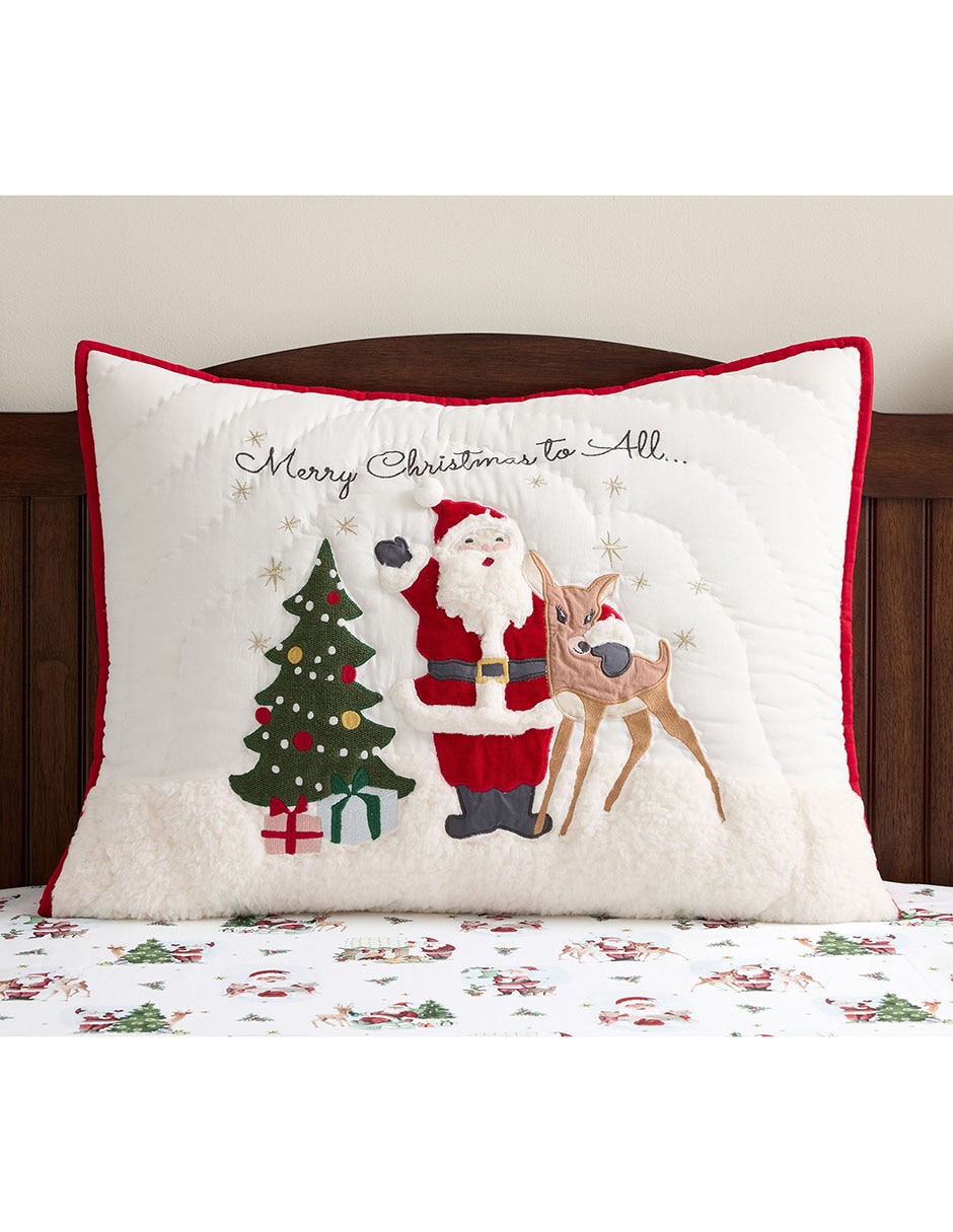 Funda para almohada holly jolly navidad