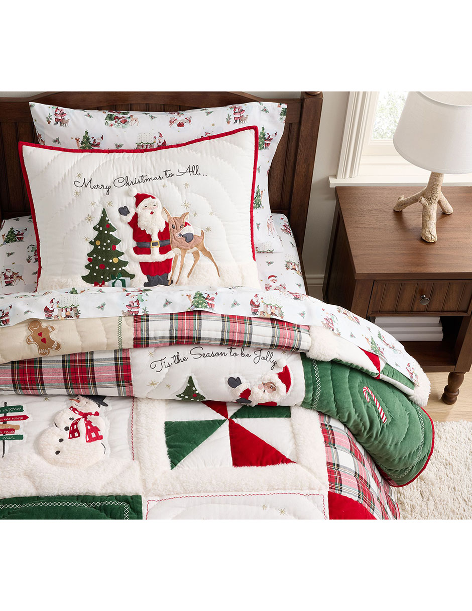 Funda para almohada holly jolly navidad 2