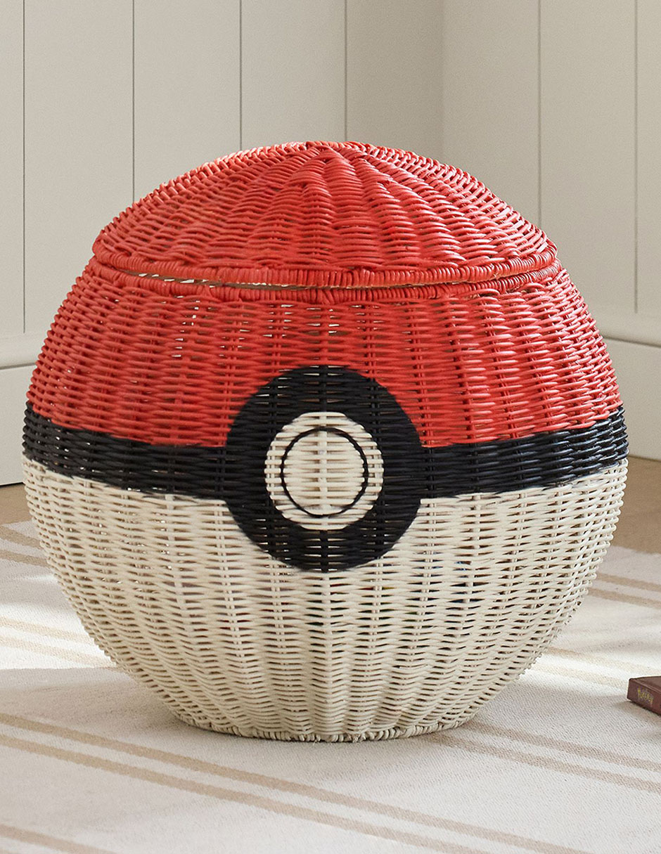 Cesto de almacenamiento Pokémon de ratán
