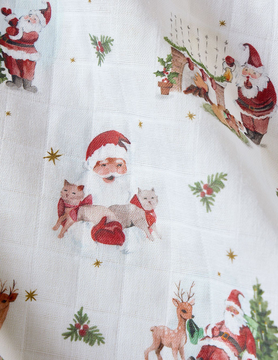Set de muselinas de tejido plano my first christmas 3 piezas 2