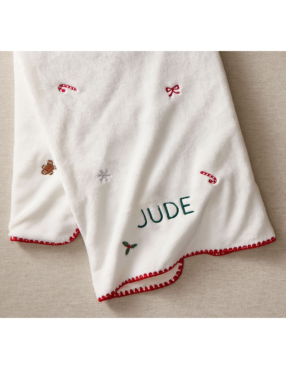 Cobija de tejido de punto tiny holiday wishes 2