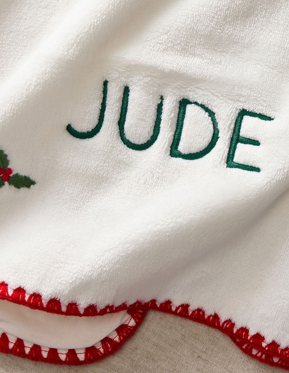 Cobija de tejido de punto tiny holiday wishes 4