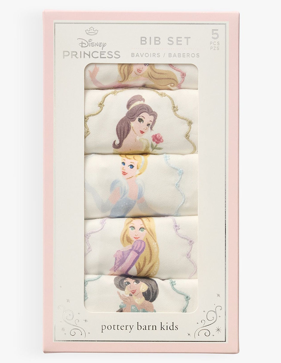 Set babero Disney Disney Princess de algodón 5 piezas
