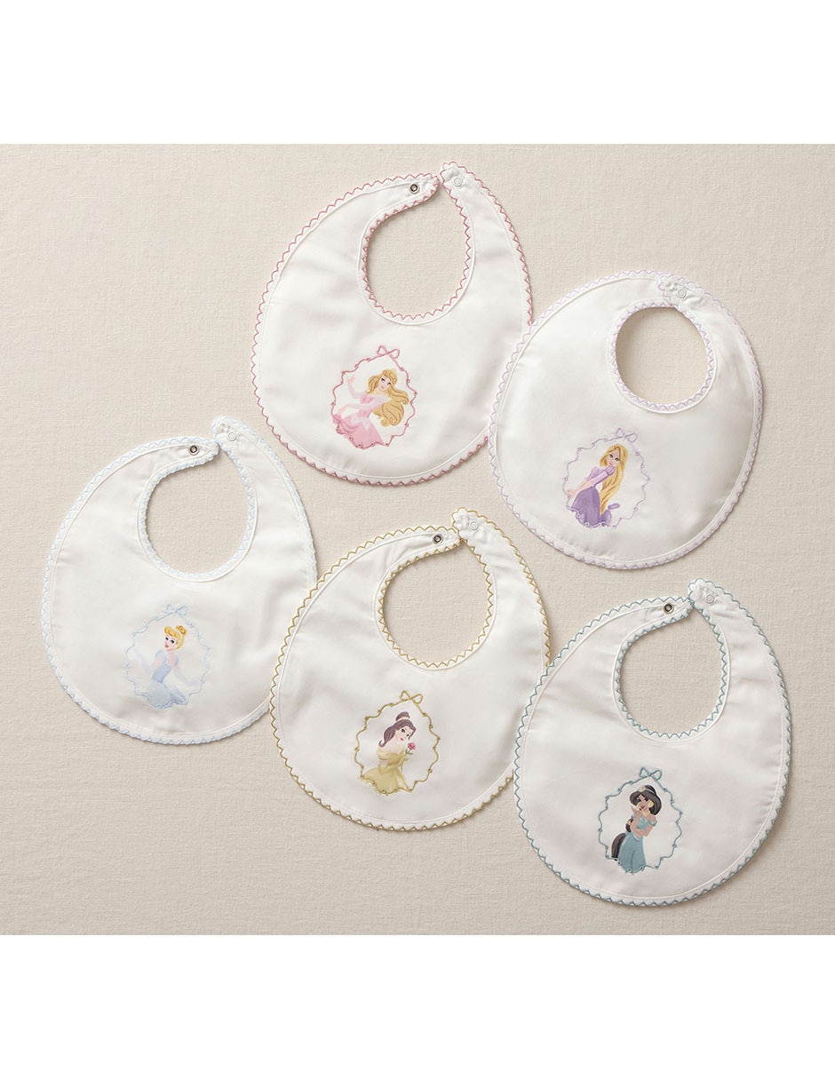 Set babero Disney Disney Princess de algodón 5 piezas