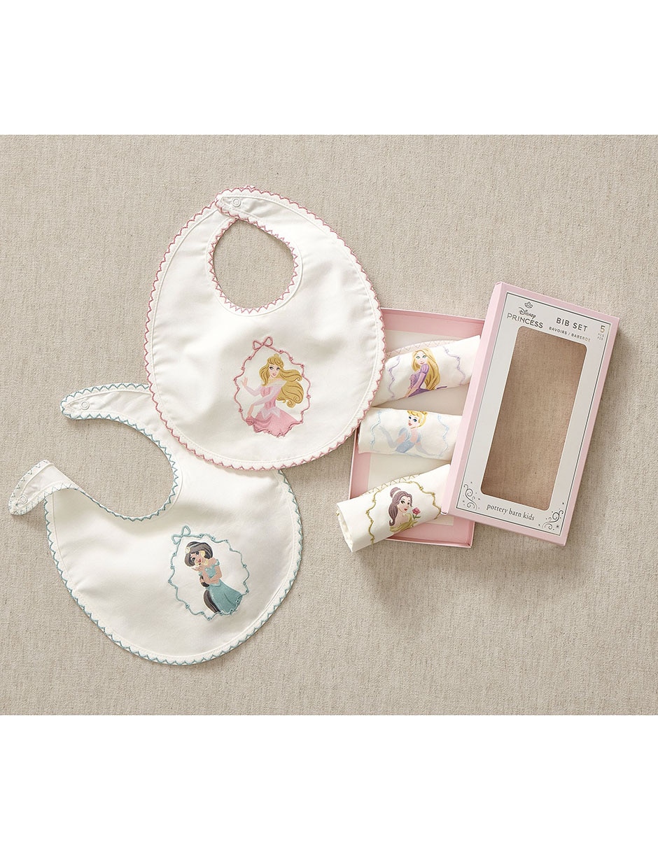Set babero Disney Disney Princess de algodón 5 piezas