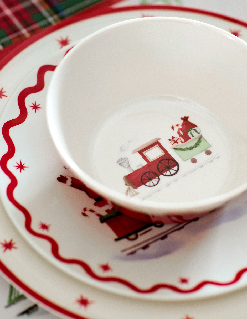 Plato Classic Christmas de melamina