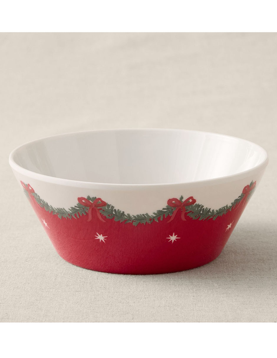 Bowl navideño Preppy Christmas de melamina