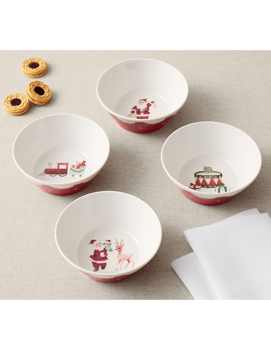 Bowl navideño Preppy Christmas de melamina