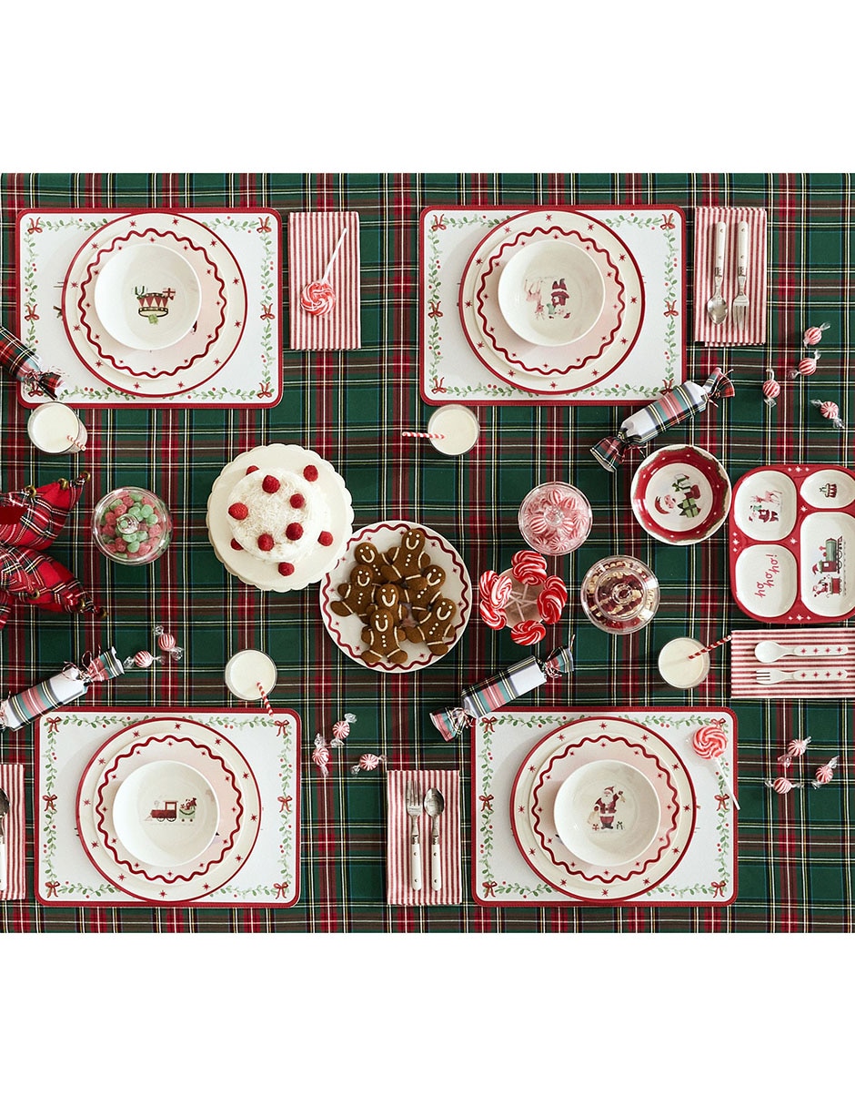 Bowl navideño Preppy Christmas de melamina 5