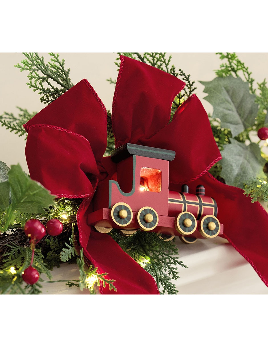 Guirnalda de berries train lit faux greenery 182.8 cm 3