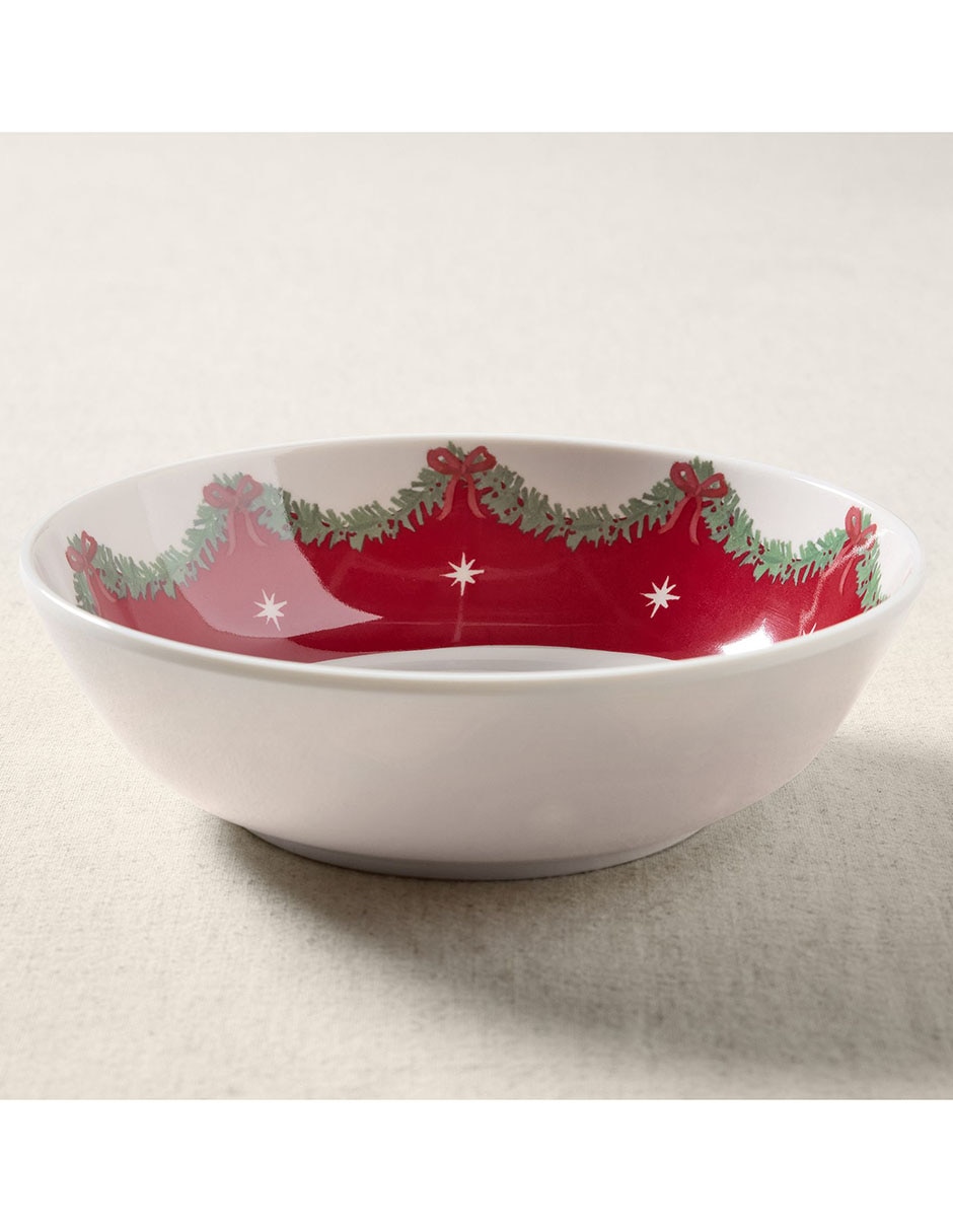 Set alimentación navideño Preppy Christmas de melamina 3 piezas 3
