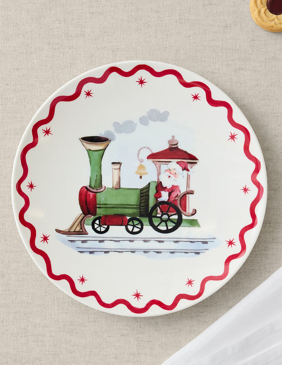 Plato Preppy Xmas de melamina