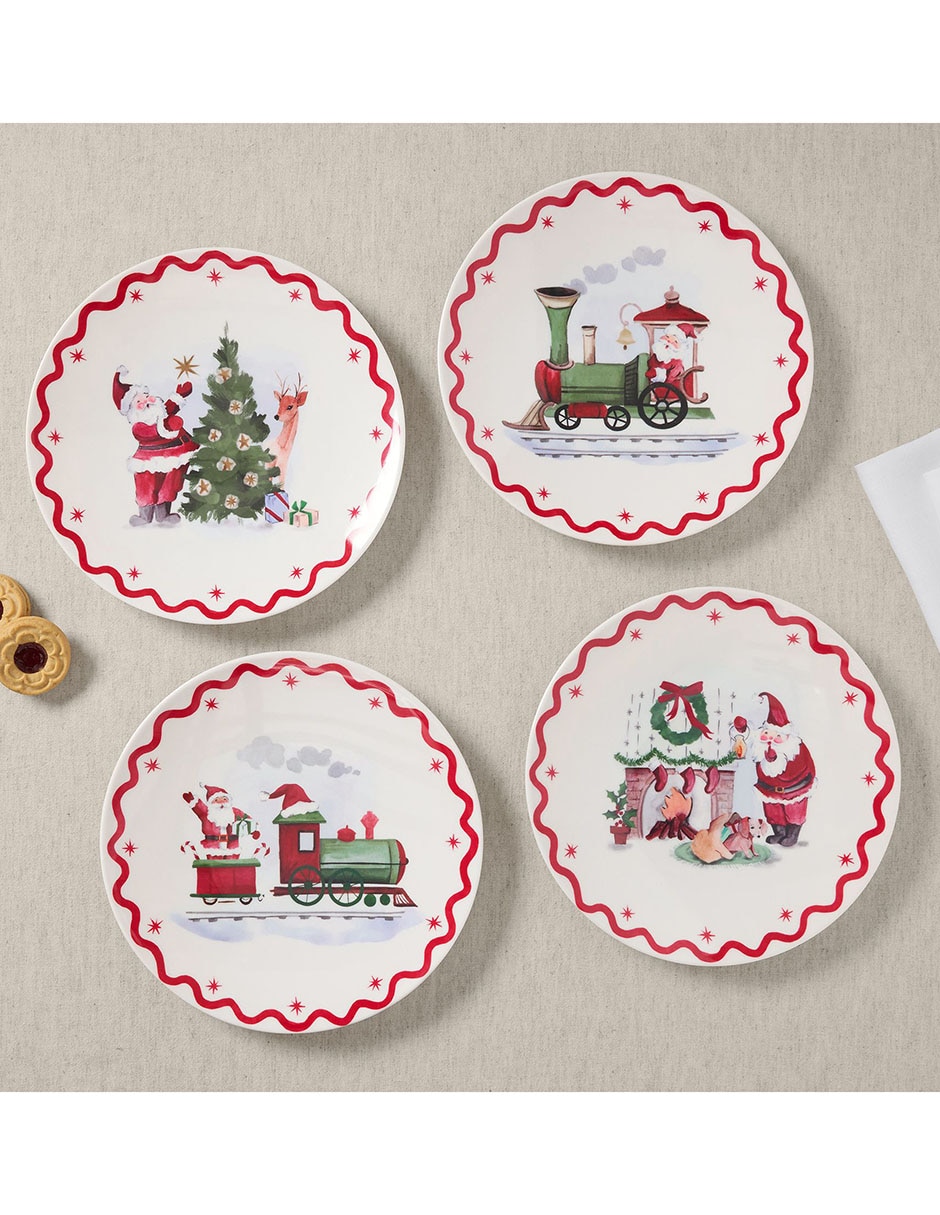 Plato Preppy Xmas de melamina