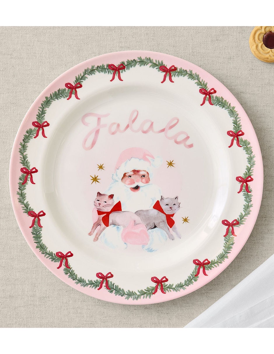 Plato base Pink Christmas de melamina