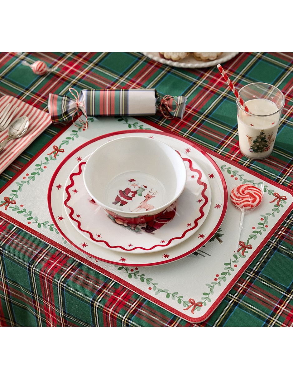 Plato base Classic Christmas de melamina 2