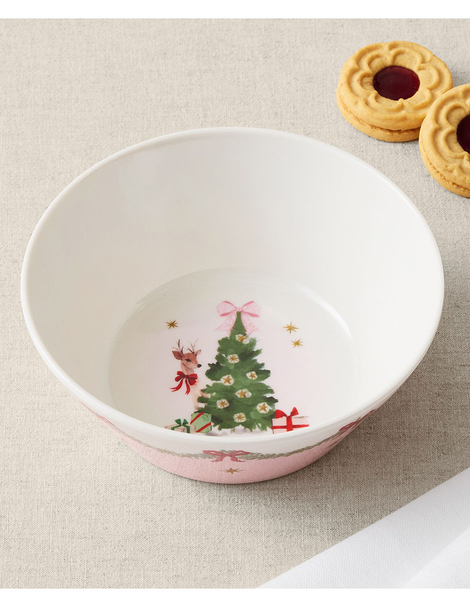 Bowl Pink Christmas