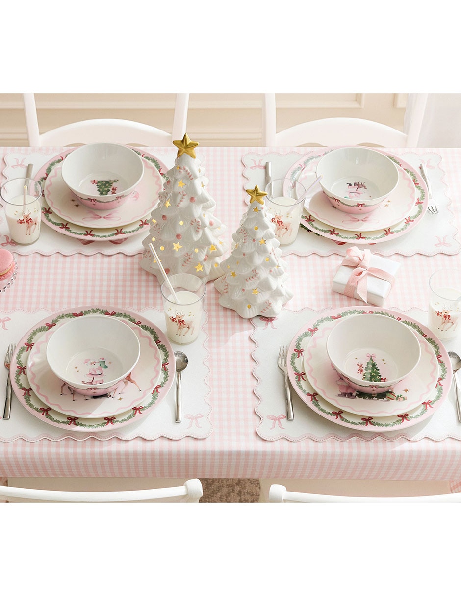 Bowl Pink Christmas
