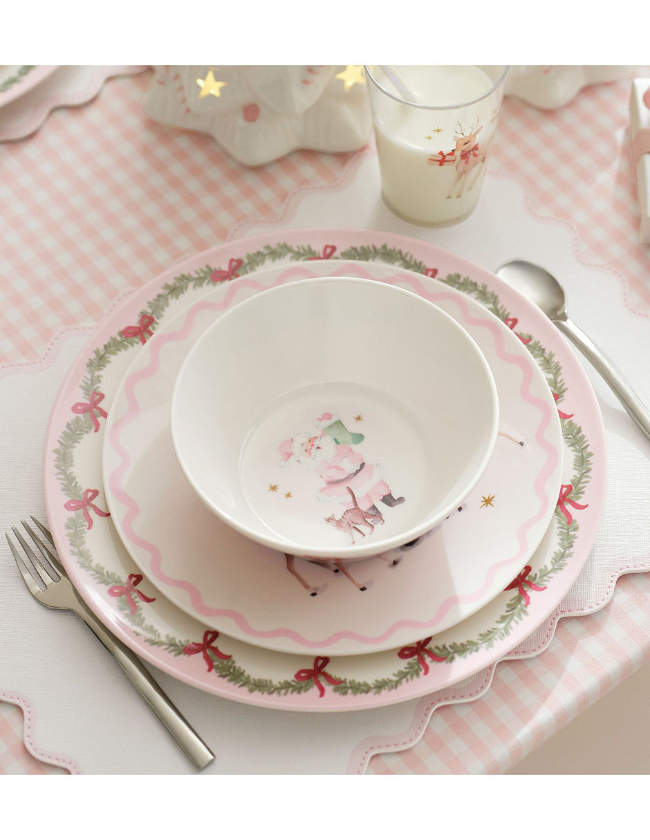 Bowl Pink Christmas