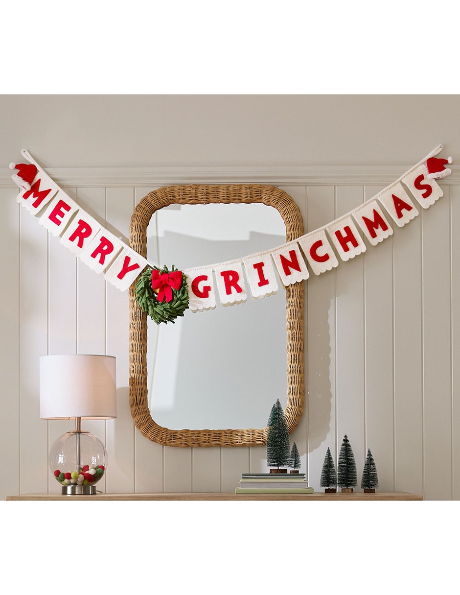 Guirnalda The Grinch con moño 152 cm