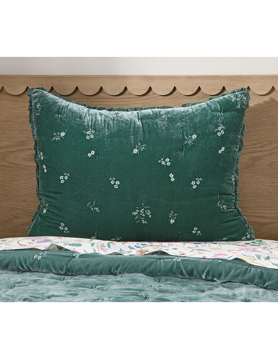 Funda para almohada Floral Velvet