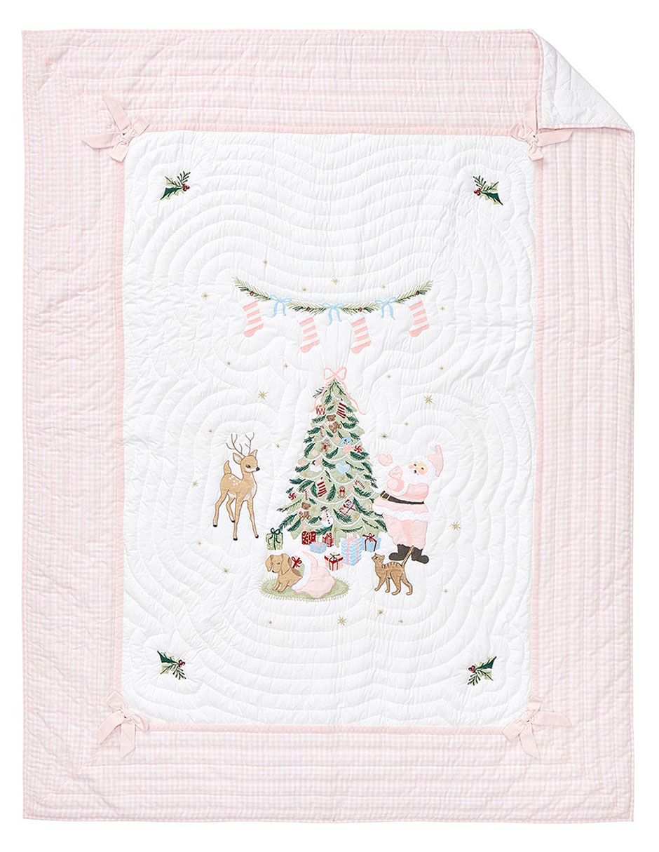Colcha Blush Holly Jolly