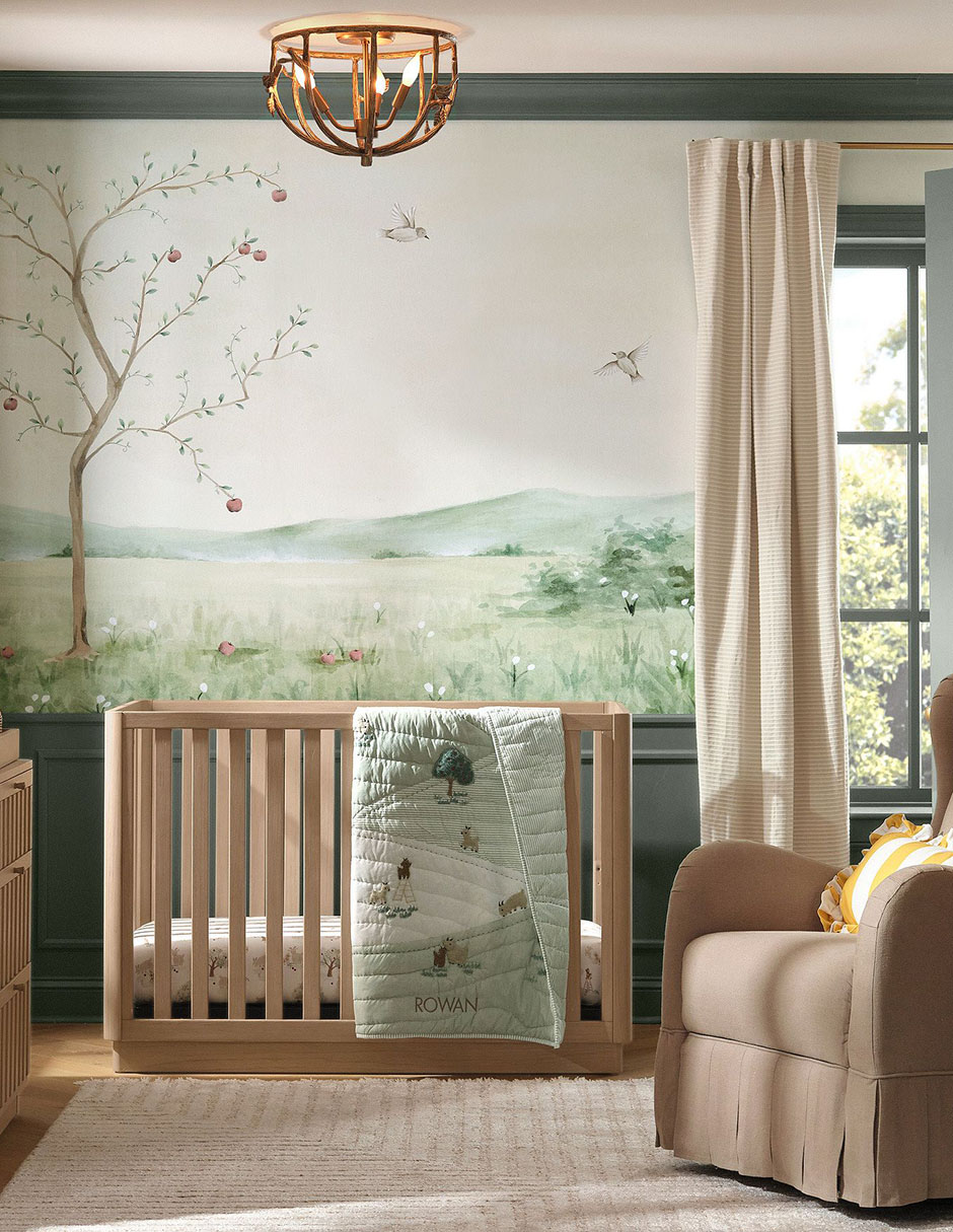 Kit de cuna con barandal Roman 9
