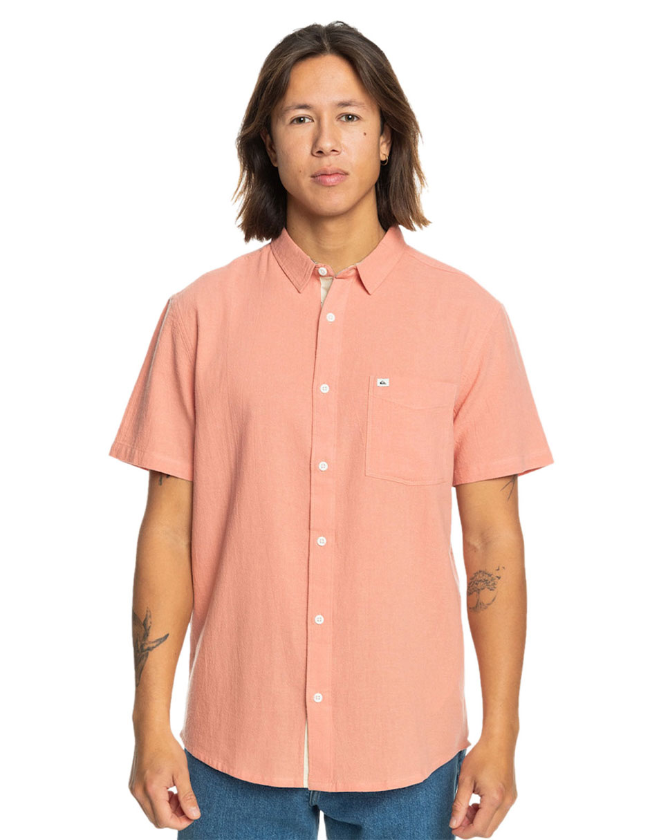 Camisa de algodón manga corta para hombre Camisa de algodón manga corta para hombre